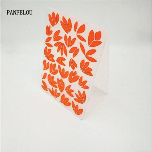 HOT plastic Golden maple leaf craft card making paper card album wedding decoration clip Embossing folders