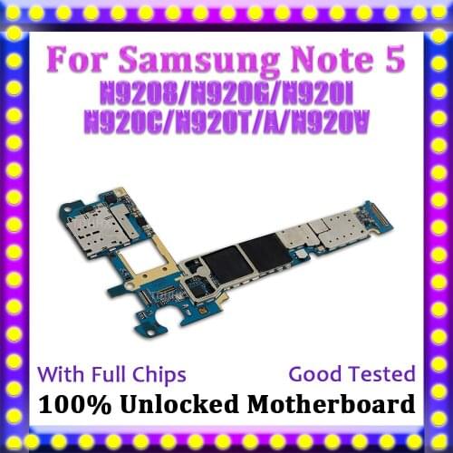 TDHHX Disassemble Motherboard Mainboard For Samsung Galaxy Note 5 N9208 N920G N920I N920C N920T N920V With Android System