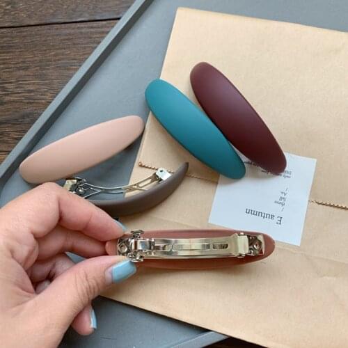 MISANANRYNE 1PC Matte Headwear Geometric Hair Clip Elegant Women Hair Pins Ponytail Holder Hair Grips