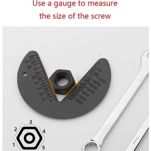 M89B 49x64mm/1.92x2.51inch Indispensable Hexagon Screw Nut Gauge Inspection Standards and Metric Nut Gauge