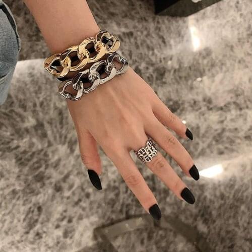 2021 Autumn Winter New Korean Sweet Metal Hair Ties Exquisite Chain Twist Hair Clip Hair Accessories for Women Girls