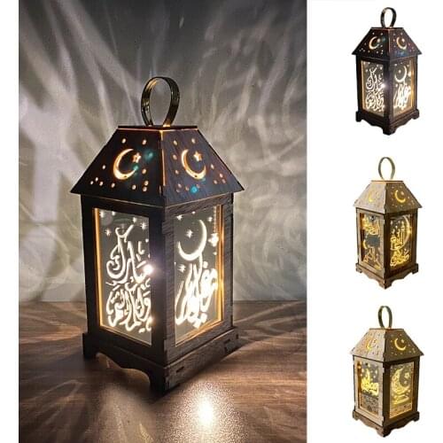Newset Eid Mubarak Ramadan Decorations For Home Palace Lantern Led Light Candles Ornaments Lamp And Muslim Event Party Supplies