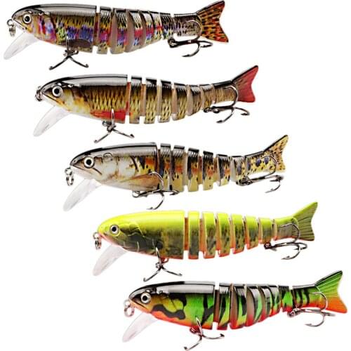 Sinking Wobblers Fishing Lures Jointed Crankbait Swimbait 8 Segment Hard Artificial Bait Fishing Tackle Lure Swimbait