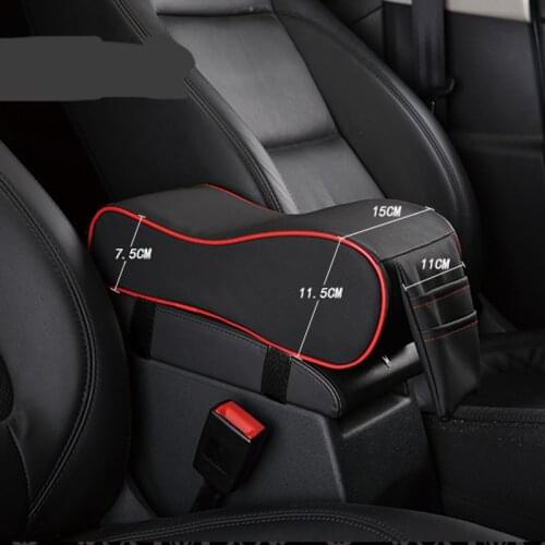 2019 Artificial leather car armrest / cushion for Skoda Octavia Fabia Rapid Superb Yeti Roomster