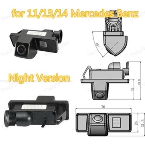 Polarlander NEW Origianl for 11/13/14 Mercedes Benz HD CCD Rear View Camera with Reference Line Function Night Version