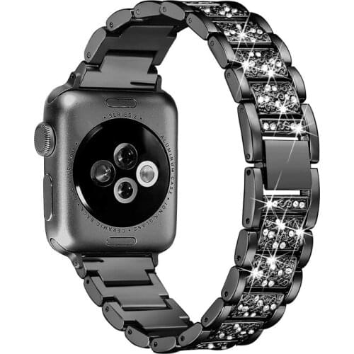 Strap for Apple Watch band 42mm 38mm 40mm 44mm Diamond metal bracelet watchband for iwatch Apple Watch pulseira 5 4 3 2 1