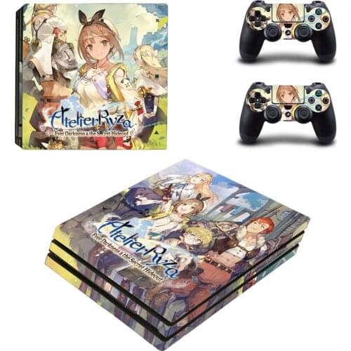 Atelier Ryza Style PS4 Pro Skin Sticker for Sony Playstation 4 Pro Console & 2 Controllers Decal Vinyl Protective Skins 2