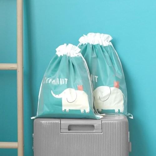 Thick waterproof Travel Drawstring beam port organization Storage Bag Shoe holder Laundry Lingerie Makeup Pouch