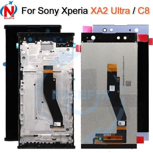 For SONY Xperia XA2 Ultra H4233 H4213 H3213 C8 LCD Display Touch Screen Digitizer Assembly with Frame For SONY XA2 Ultra LCD