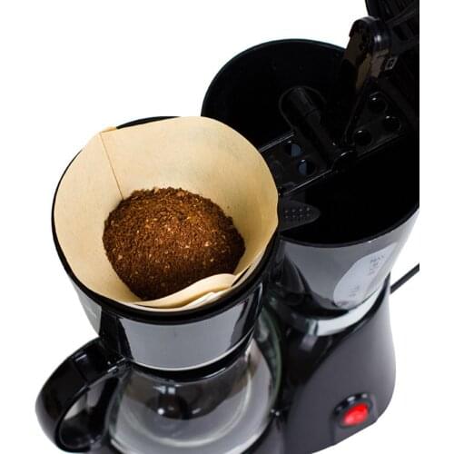 100Pcs Wooden Pack Coffee Maker Replacement Professional Filters Paper Unbleached Cone Shape Drip Coffee Filter Espresso Tool