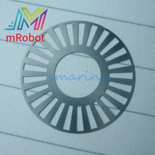 25Wire Stainless Steel Light Raster Diaphragm Meter Wheel Optical Tacho Disc Printer Encoder Speed Sensor Disk M6-5