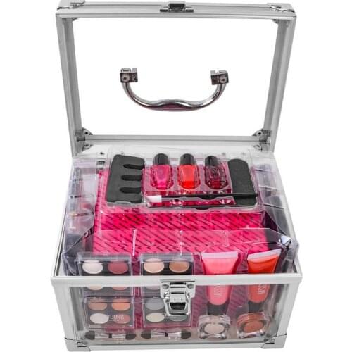 29 PCS Multifunctional Primary Complete Makeup Set Cosmetic Kit With Case Gift For Girl Or Women Easy To Carry