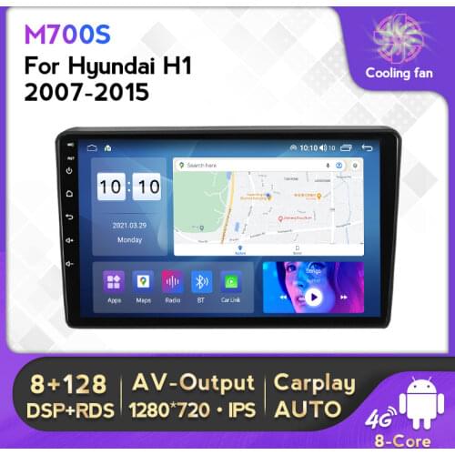 4G Lte Android 11 6+128G Car Multimedia Radio Stereo Player For Hyundai H1 Grand Starex 2007-2015 GPS Navigation Radio Audio BT