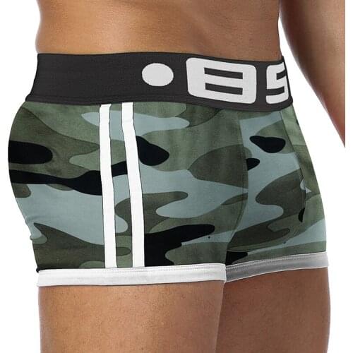 85 Brand 50PC/LOT Wholesale Men Underwear Sexy Boxers Male Panties Mesh Breathable Cotton Comfortable Underpants Quick Dry