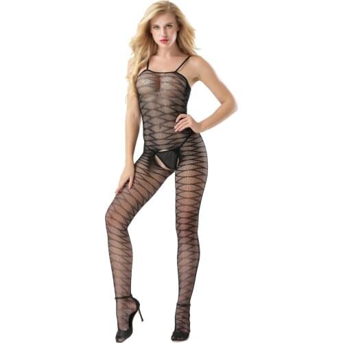 Zebra Fishnet Lingerie Bodystocking underwear stripper Open Crotch intimates erotic mesh Crotchless Bodysuit Tight sex games
