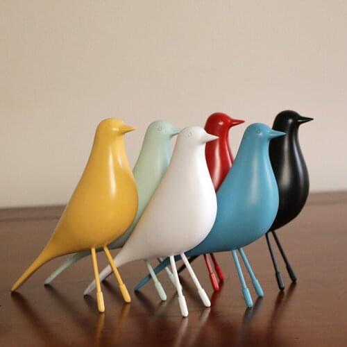 MODERN BIRDS CRAFT MODEL FIGURINES & MINIATURES RESIN DECORATION CRAFTS WHITE WHITE BIRDIE FURNISHING ARTICLES FOR HOME DECOR
