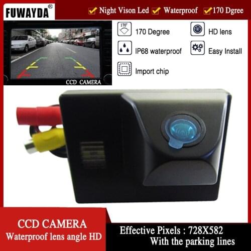 FUWAYDA LED Night Vision CCD Chip Car RearView Reverse Assistance system Car Camera for TOYOTA Land Cruiser LC 100 120 4500 4700