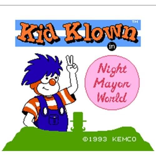 Kid Klown 60 Pins English Version Game Cartridge for 8 Bit 60pin Game Console