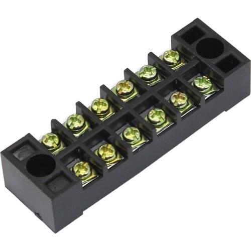 TB1506 Terminal Blocks 15A6 Bit 6 Section Copper Guide Terminal Block Fixed Terminal Clamps Short-Circuit Article Wiring Column