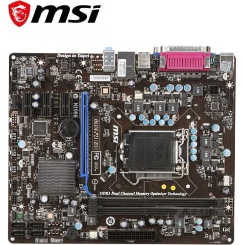For MSI H61M-P23(B3) Desktop Computer Motherboard LGA 1155 DDR3 For Intel H61 H61M Desktop Mainboard SATA II Used