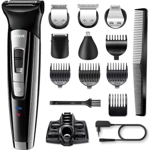 All in one professional waterproof facial shaving beard electric face body leg cutter hair cutting grooming shaving kit