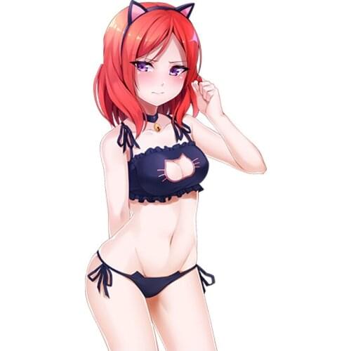 Cartoons Love Sexy Woman Car Sticker Car Styling Vinyl Motorcycl Decals Cover Scratches Waterproof PVC 13cm X 10cm