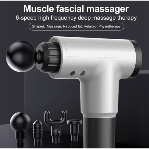 3000r/min Massage Gun Muscle Relaxation Massager Vibration Fascial Gun Fitness Equipment Noise Reduction Design For Male Female
