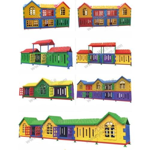Plastic removable lockers,kindergarten plastic toys playground