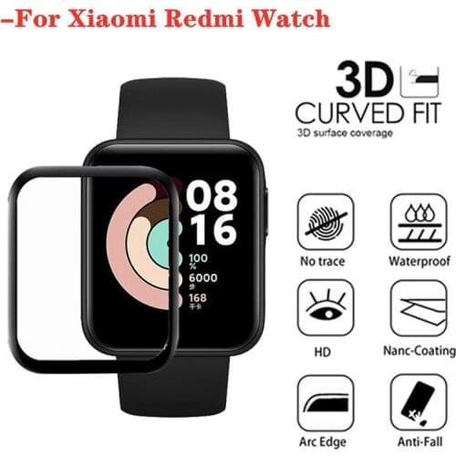 1-2Pcs 3D Curved Edge Film For Xiaomi Mi Watch Lite HD Soft Full Cover Screen Protector For Redmi Mi Watch Lite Protective Film