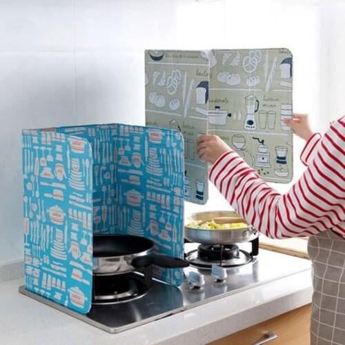Kitchen Oil Aluminium Foil Plate Cooking Insulate Splash Proof Baffle Plate Foil Insulation Board Gas Stove Oil Splatter Screens