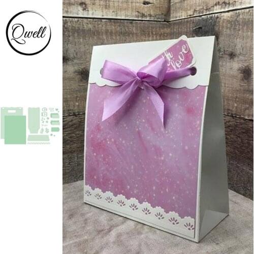 QWELL Gift Bag Metal Cutting Dies for Scrapbooking and Card Making Paper Embossing Craft New 2019 die cuts