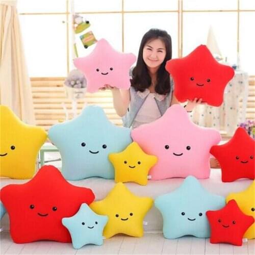 4 Colors Star Shaped Pillow foam grain Starfish bolster Toys Cartoon Plush Filled Super Soft Sofa Chair Decoration Cushion Doll