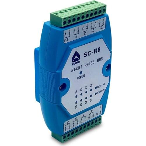 Sc-r8 industrial RS485 module hub Converter Adapter eight port isolated intelligent bus protection