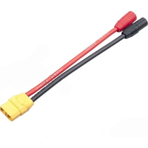 Aerops 1PC XT90 Female to Anti Spark AS150 Plug 10AWG Silicone Wire Cable Connector Adapter for PC1080 PC1300 Charger Connecting
