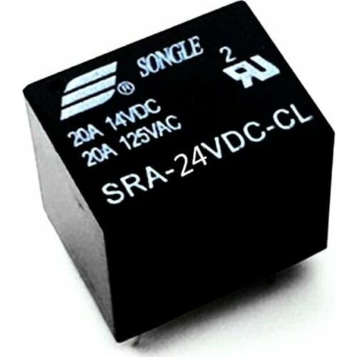 SRA-24VDC-CL General Purpose SPDT 24V 20A Relay - Pack of 2