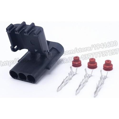 Weatherpack Style 2.5 Series Three Pins Ways Sealed Waterproof Female Automotive Connector Plug Electrical Connector