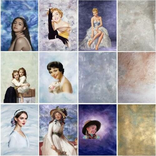 SHENGYONGBAO Vintage Gradient Photography Backdrops Props Brick Wall Wooden Floor Baby Portrait Photo Backgrounds 210125MB-64