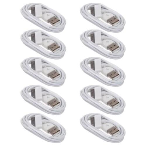 200pcs/lot high quality 1m 3FT 30pin usb cable charger for iphone 4 4s for ipod for ipad
