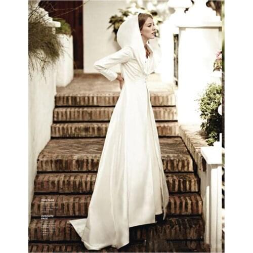 2018 long sleeve a-line regular robe de soiree evening gown vestido longo cheap long party gowns mother of the bride dresses