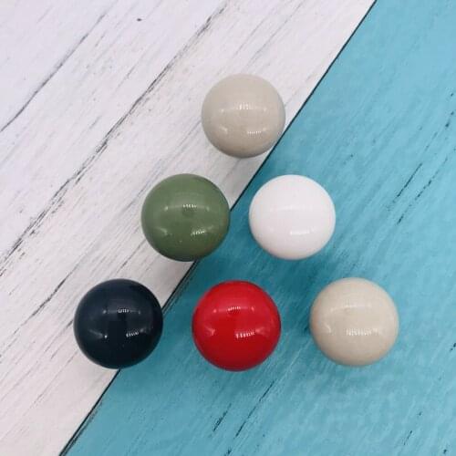 1pcs Round Ceramic Knobs 22mm Small Furniture Handles Hardware Drawer Wardrobe Kitchen Cabinets Fashion Cupboard Door Pull Knobs