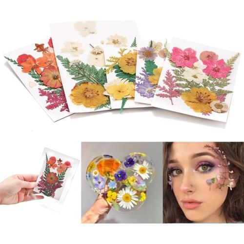 1 Bag Colorful Real Dried Flower Plant UV Epoxy Resin Molds Fillings For DIY Jewelry Making Nail Art Decals Pendant Crafts