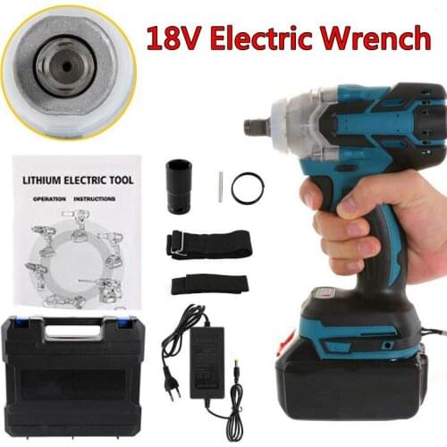 4Pcs/Set Cordless Impact Wrench Brushless Electric Wrench 18V 520Nm Torque Rechargeable Electric Screwdriver For Makita Battery
