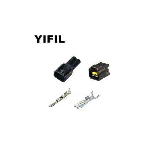 5/10sets/lot 2 Pin/Way Ignition Coil Plug Female And Male Waterproof Auto Connector For Ford Focus FW-C-2F-B FW-C-2M-B Furukawa