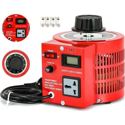 5 Amp/8 Amp Variac Variable Transformer 1000VA/2000VA Single Phase Max 0-250 AC Volt Output Regulator