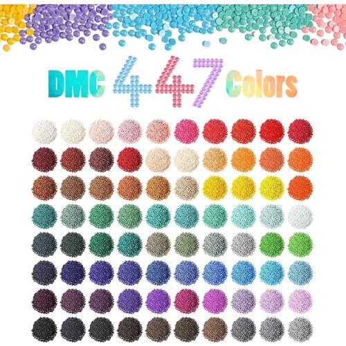 Diamond Painting Full Square&Round Drills 447 Colors for Missing,5D DIY Beads Accessories Diamond Backup Supplies Home Decor