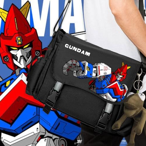 Anime GUNDAM Cosplay Unisex Messenger Shoulder Bag School Student Crossbody Schoolbag Fashion Travel Satchel Daily Casual Gifts