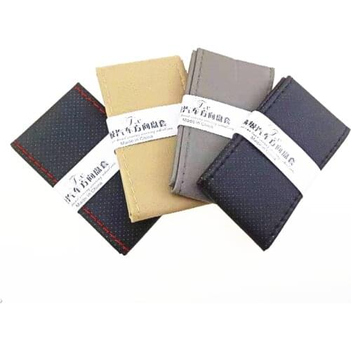 Car steering wheel cover artificial leather diameter 38cm for Jaguar XF XJ XJS XK S-TYPE X-TYPE XJ8 XJL XJ6 XKR XK8 XJS X320 X30