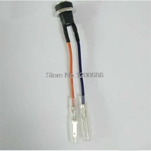 4.8 2.1mm x 5.5mm female dc inlet jack panel mount wiring harness