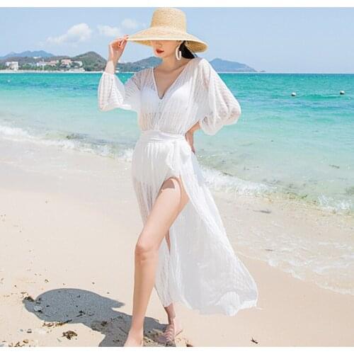 Swim Suit Swimwear 2021 Women 1 Piece Swimsuit Beach Wear Bath One Female Summer New Korean Ins Cover High Waist Split Skirt