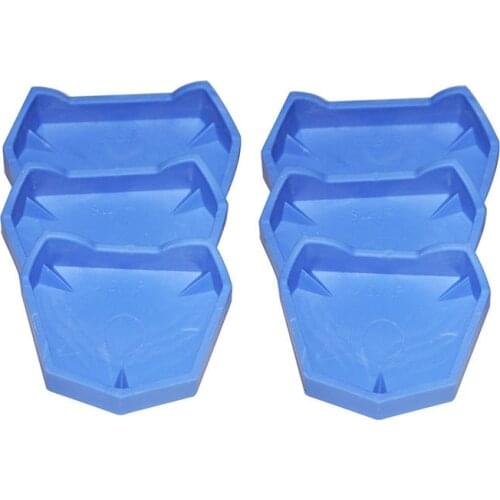 Dental Lab Model Former Base Molds with notches 6 pcs/1Set